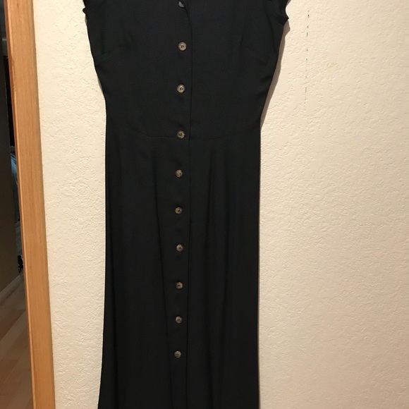 fauna front button midi dress